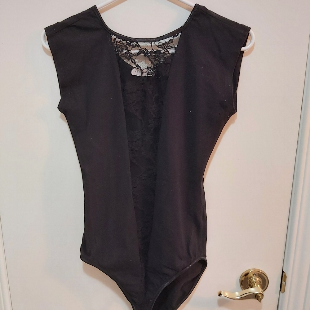 Gorgeous black with lace bodysuit